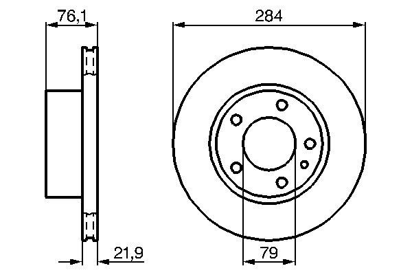 34111163135BO 0 986 478 043 Brake Disc