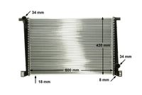 17118675266MO1 17118675266 17 11 8 675 266 8675266 CR 1123 000P MINI R55 -  Radiator, engine cooling