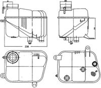 17137647283MO 17137647283 17 13 7 647 283 7647283 CRT 3 000S  Expansion Tank, coolant
